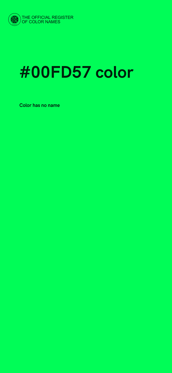 #00FD57 color image