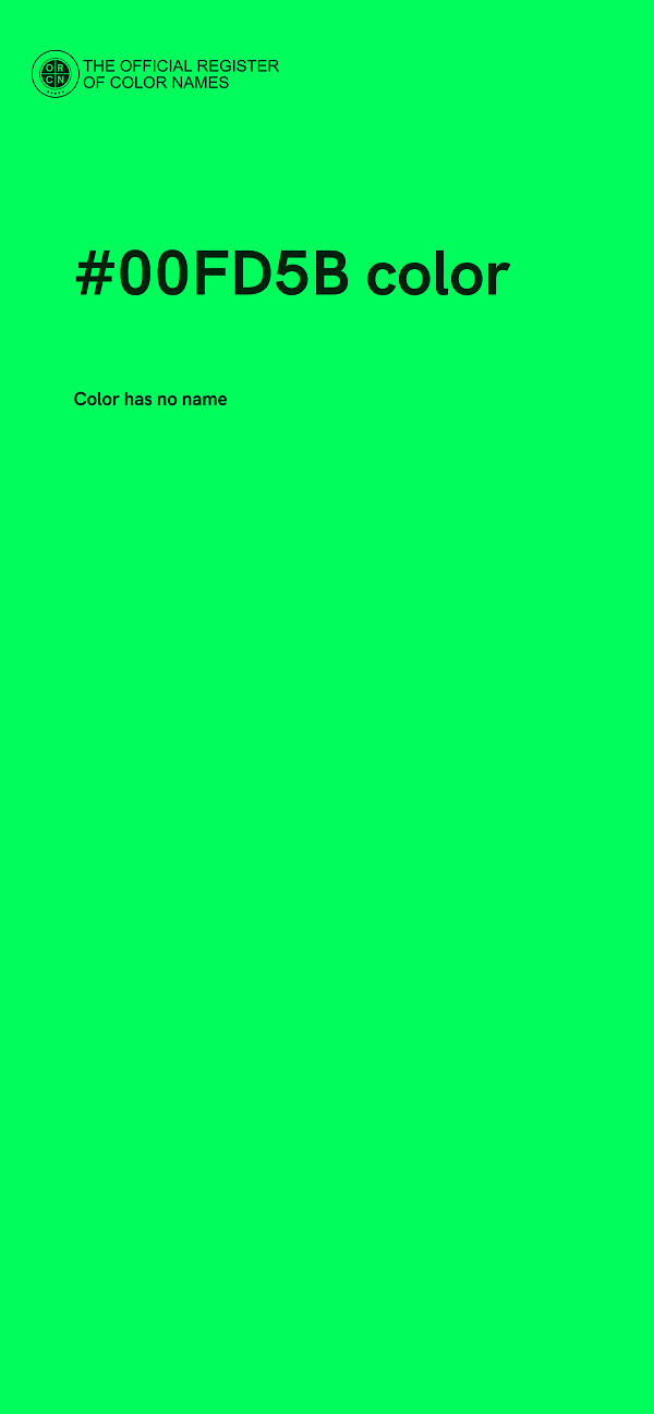 #00FD5B color image