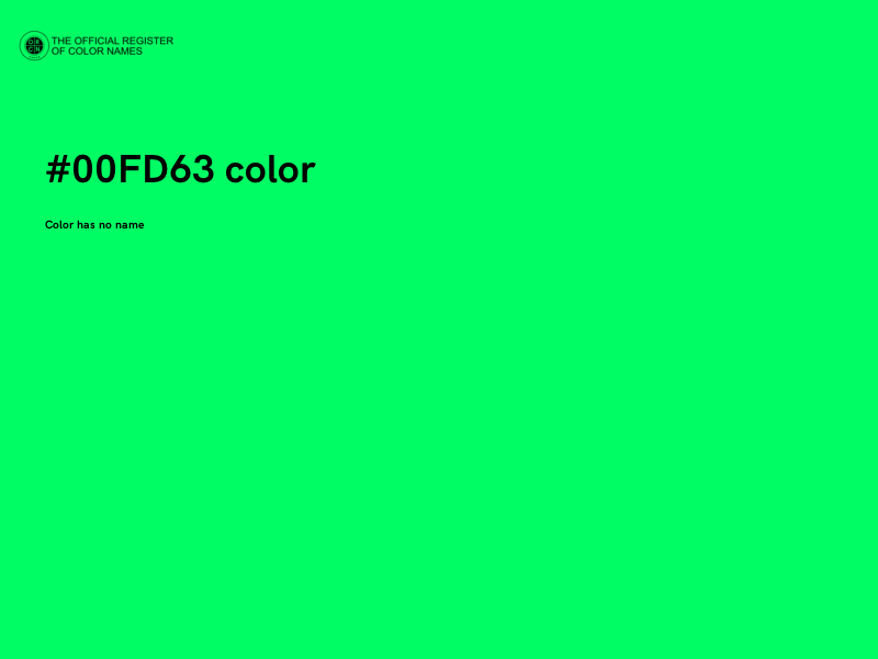 #00FD63 color image
