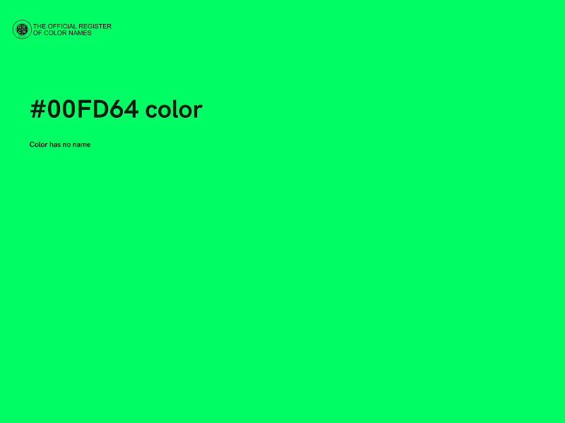 #00FD64 color image
