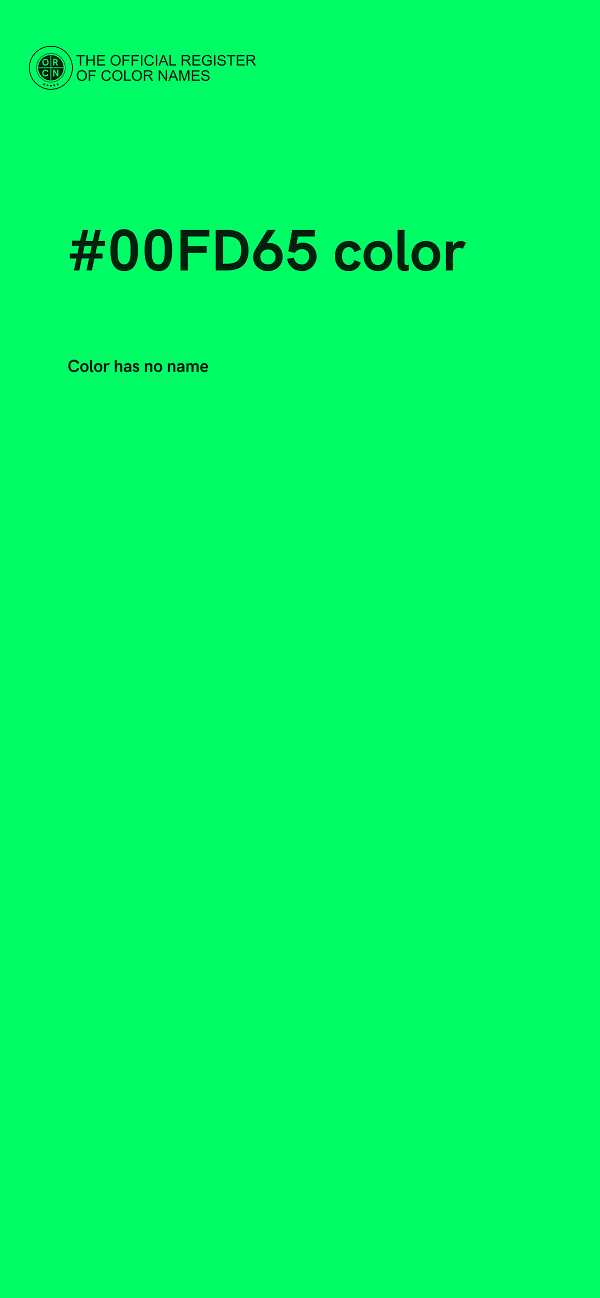 #00FD65 color image