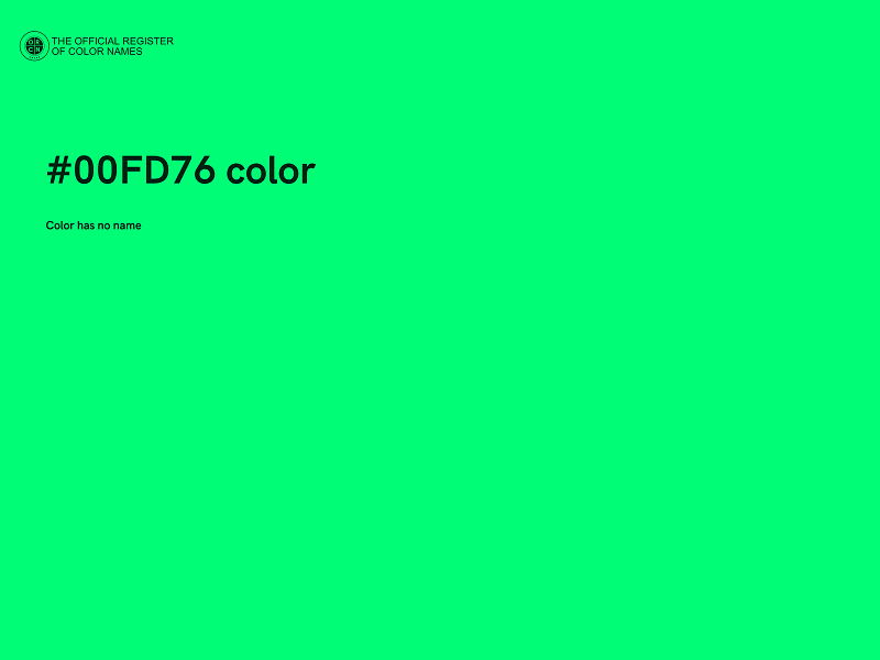 #00FD76 color image