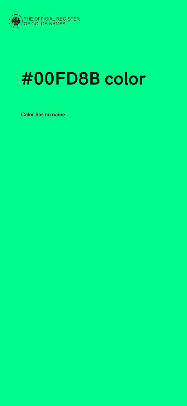 #00FD8B color image