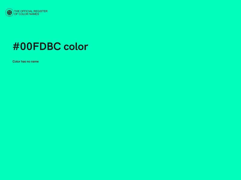 #00FDBC color image