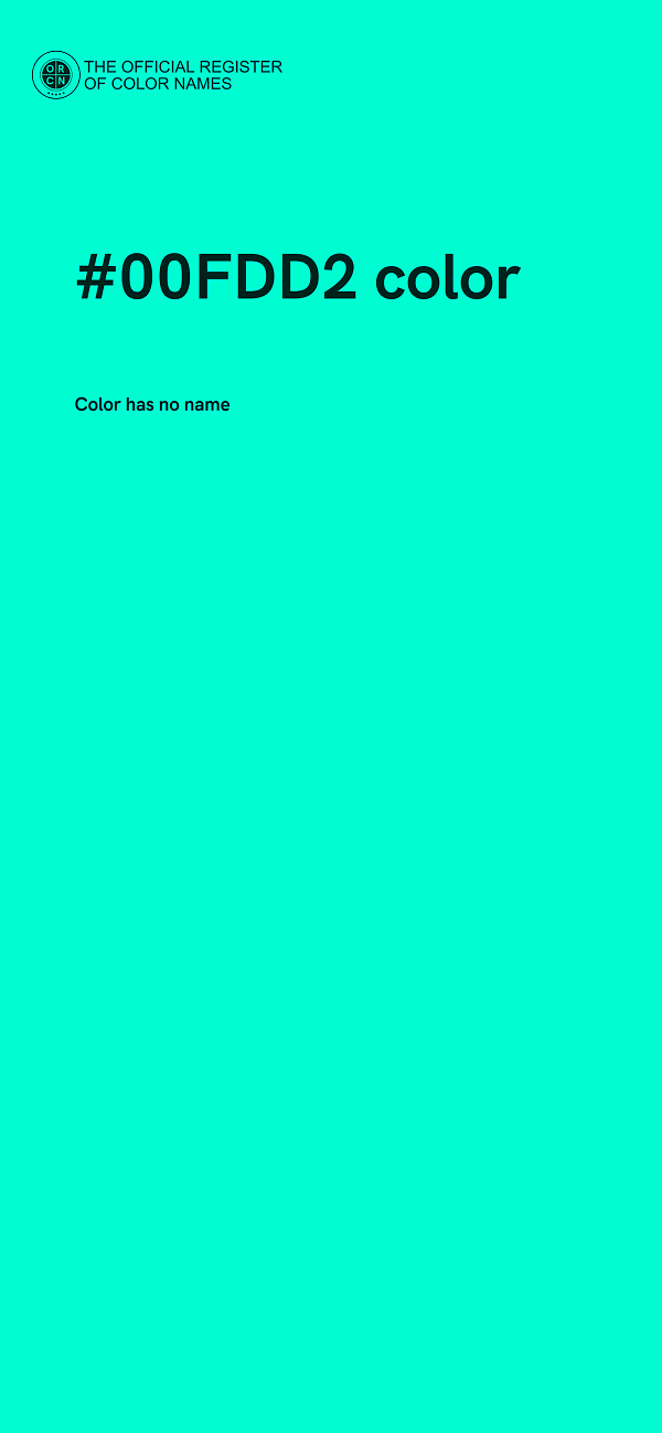 #00FDD2 color image