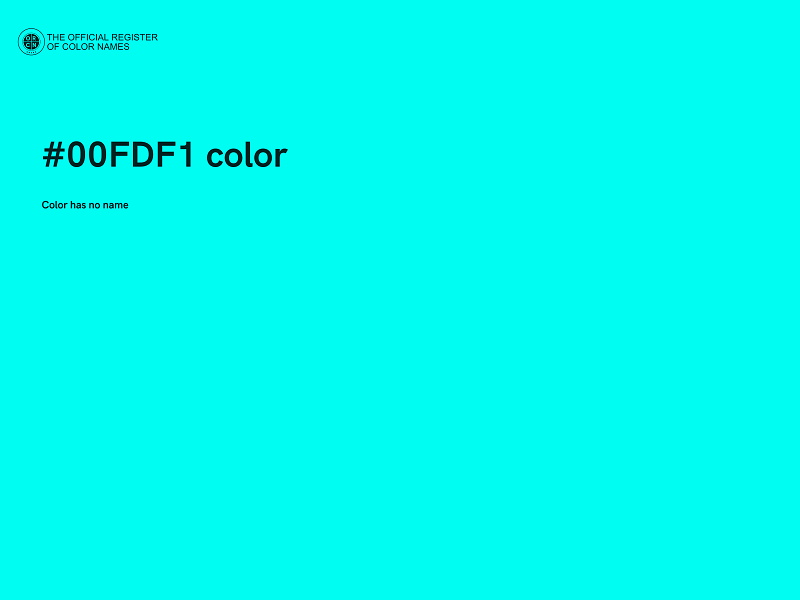 #00FDF1 color image