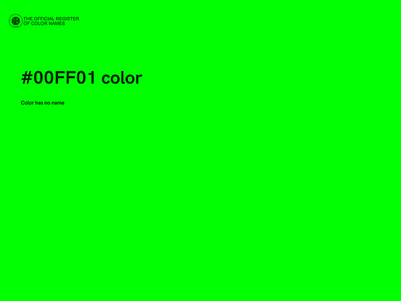 #00FF01 color image