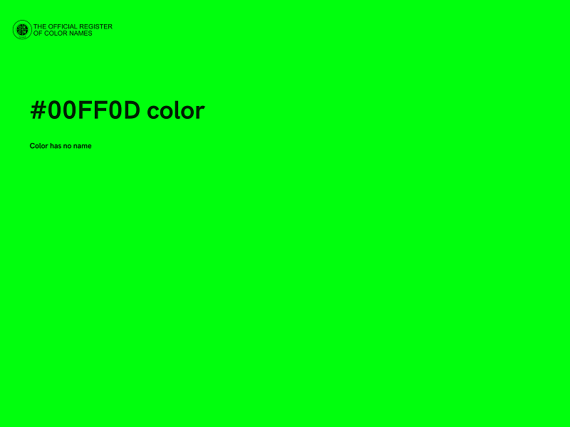 #00FF0D color image