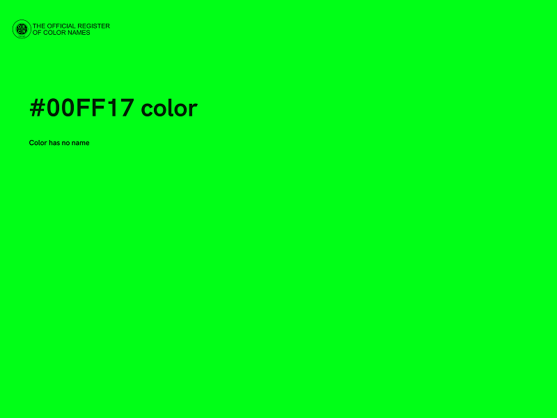 #00FF17 color image