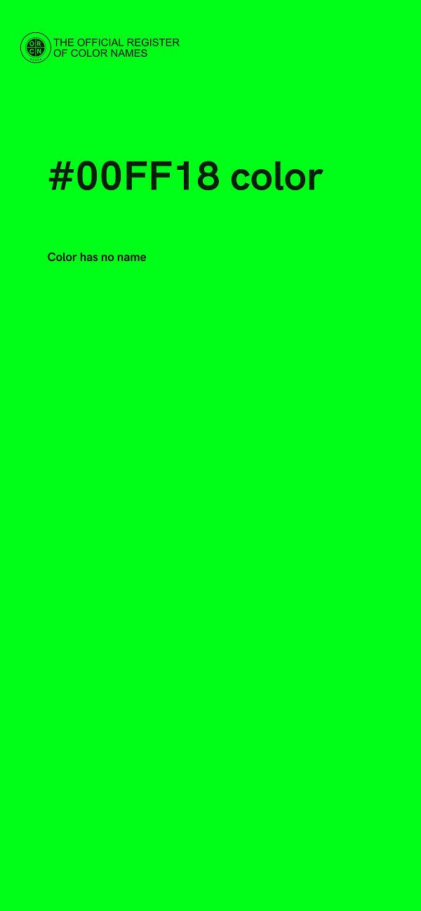 #00FF18 color image