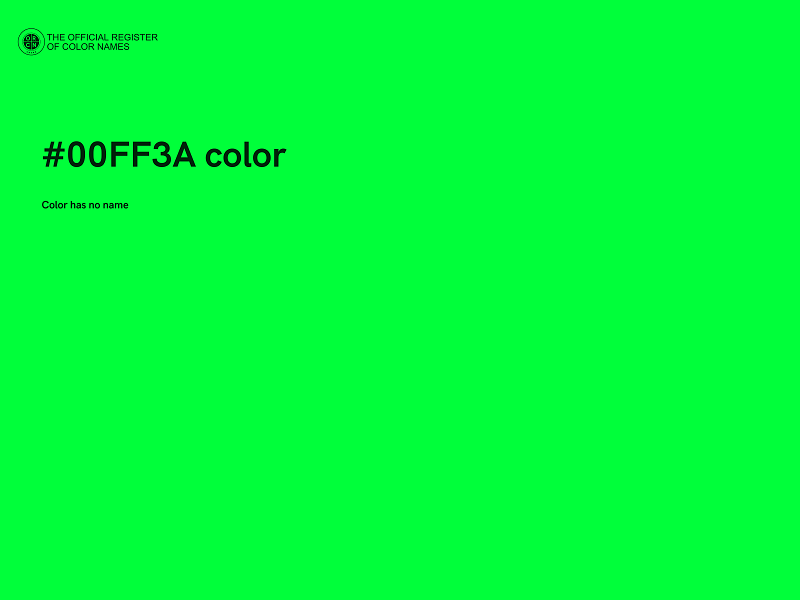 #00FF3A color image