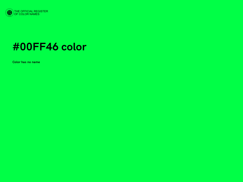#00FF46 color image