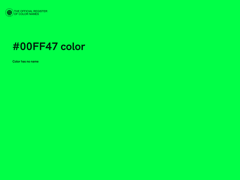 #00FF47 color image