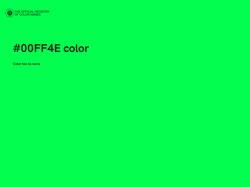 #00FF4E color image