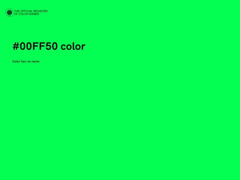 #00FF50 color image
