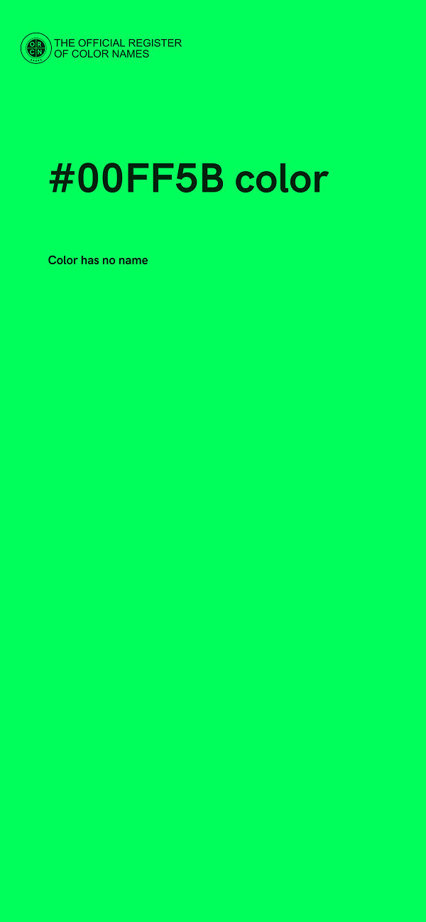 #00FF5B color image