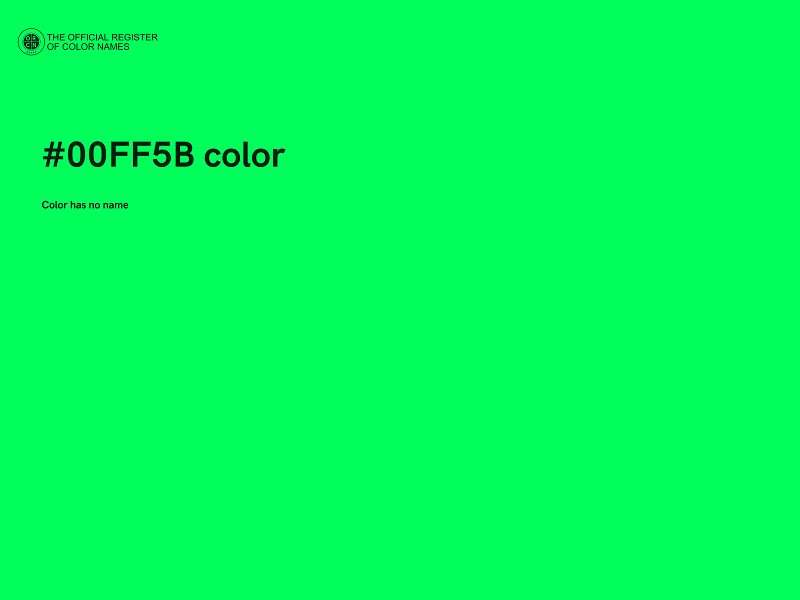 #00FF5B color image