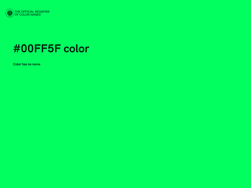 #00FF5F color image