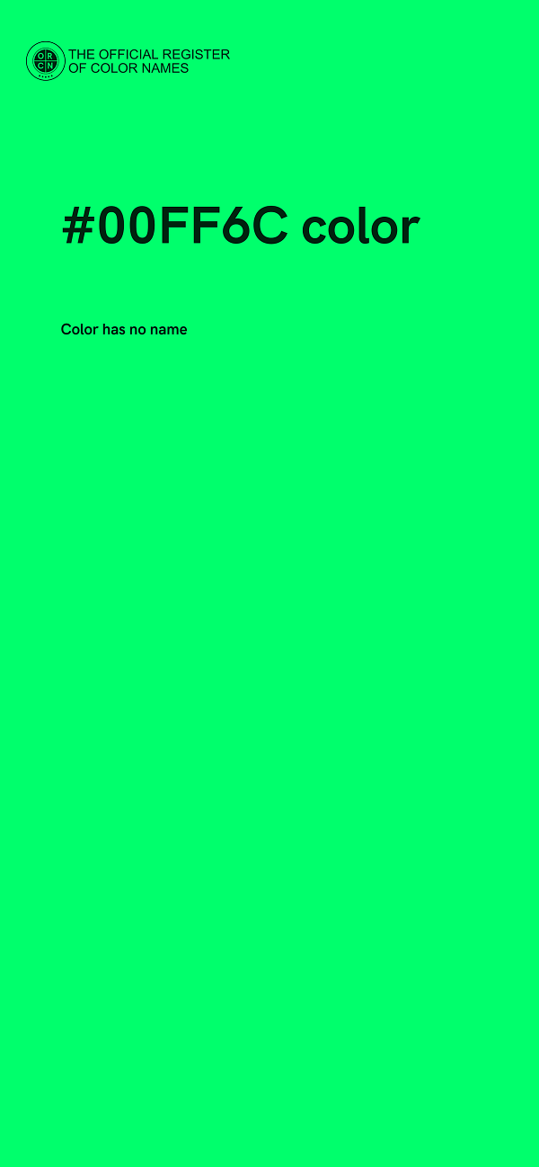 #00FF6C color image