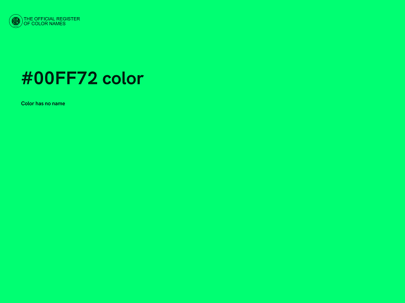 #00FF72 color image