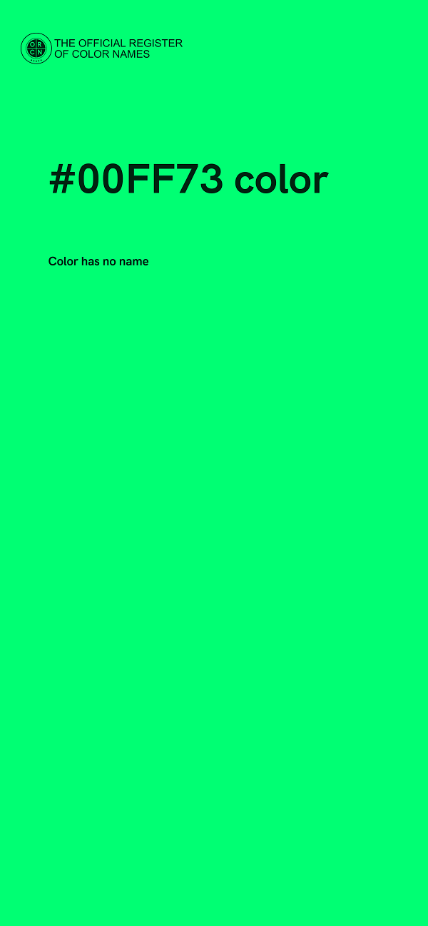 #00FF73 color image