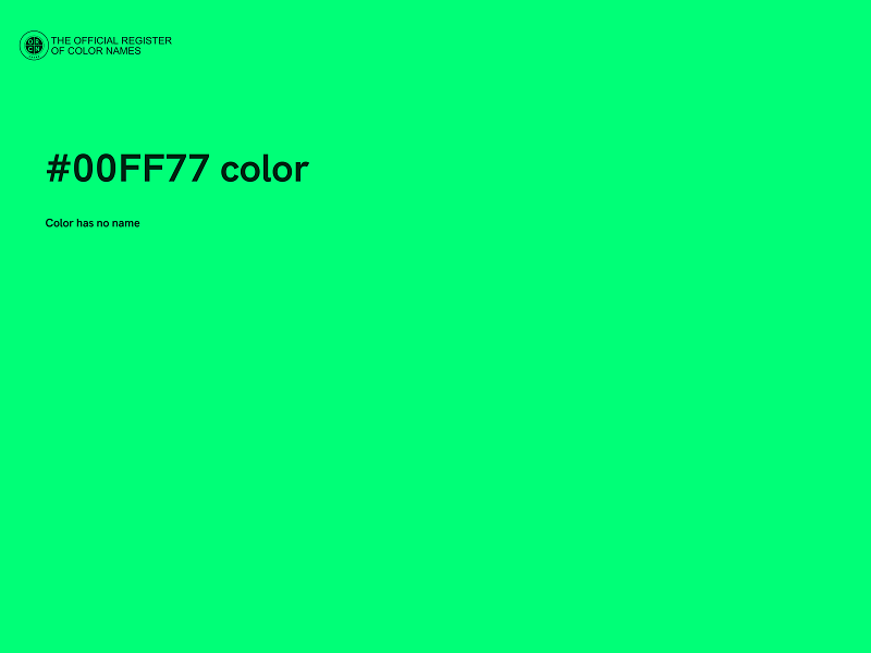 #00FF77 color image