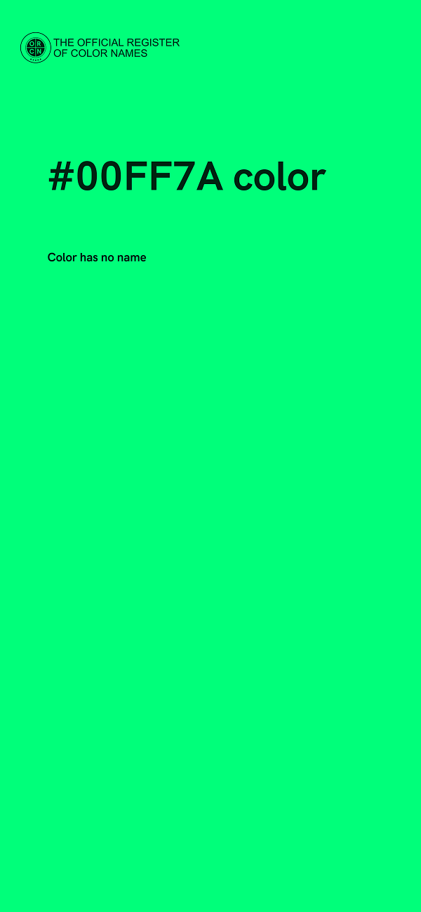 #00FF7A color image