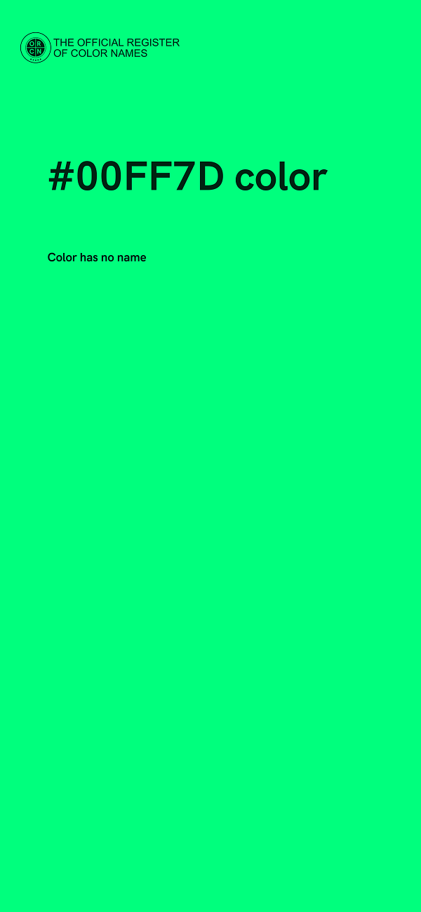 #00FF7D color image