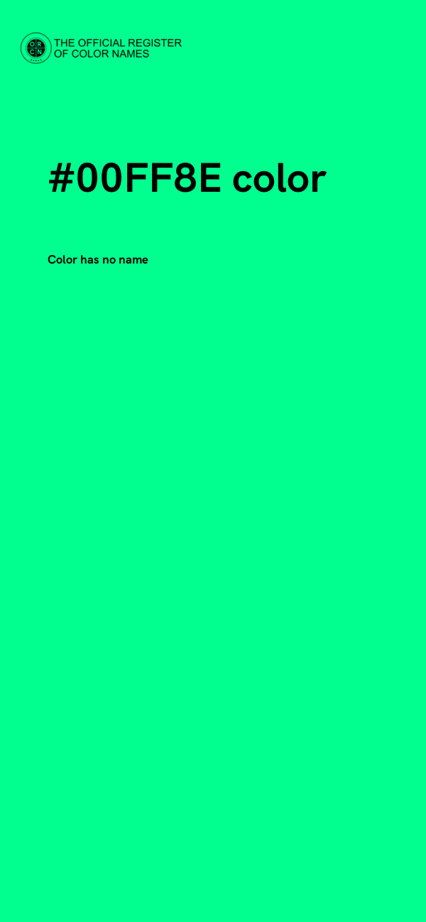#00FF8E color image