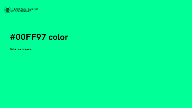 #00FF97 color image