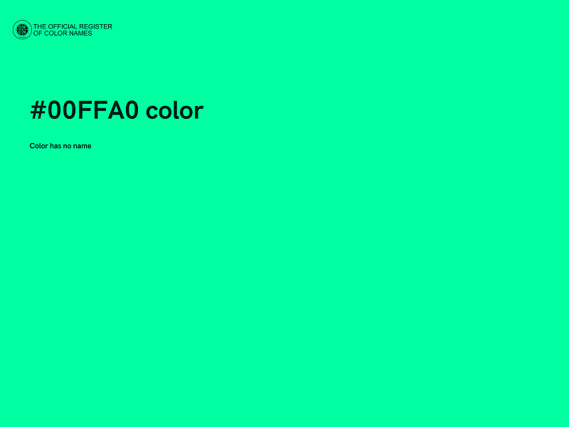 #00FFA0 color image