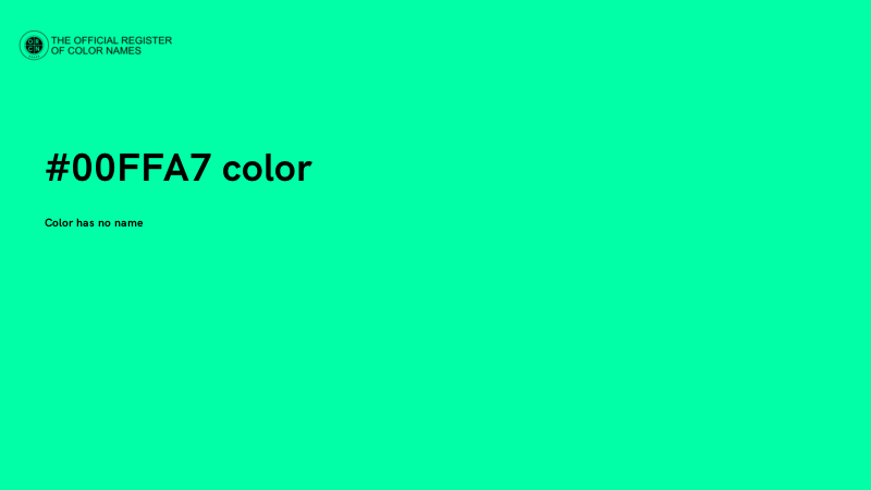 #00FFA7 color image