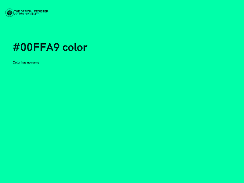 #00FFA9 color image