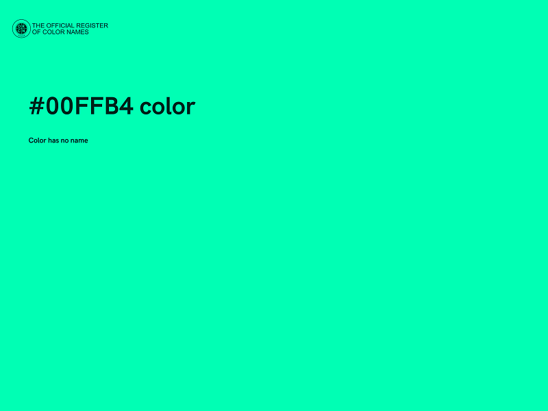 #00FFB4 color image