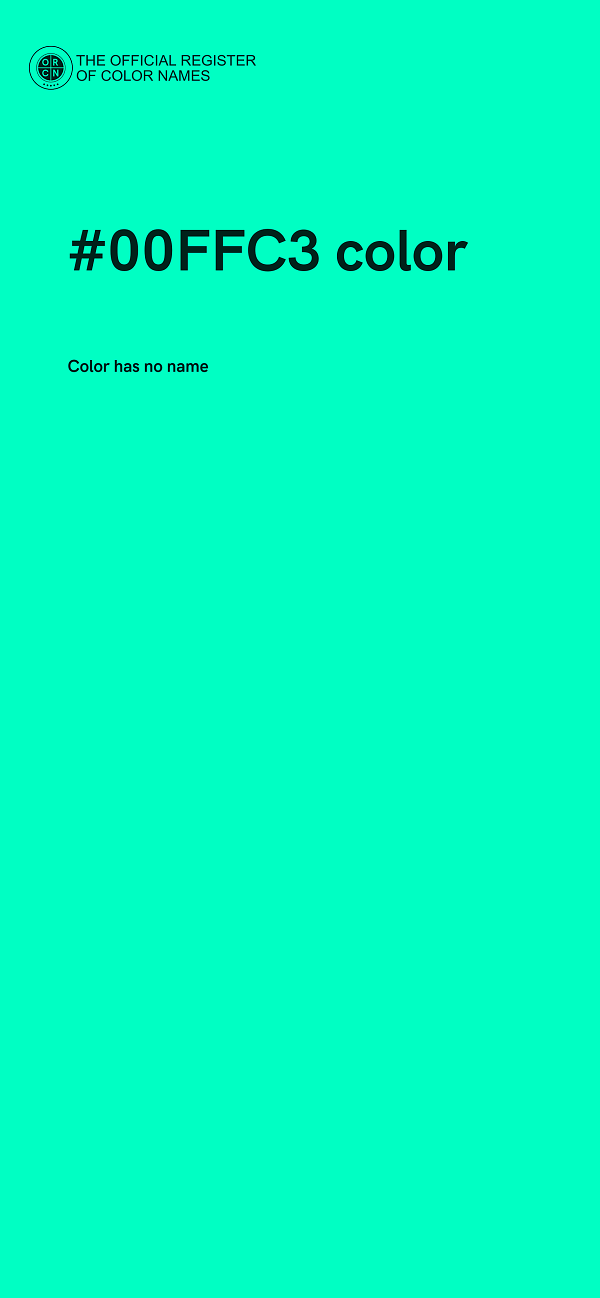 #00FFC3 color image