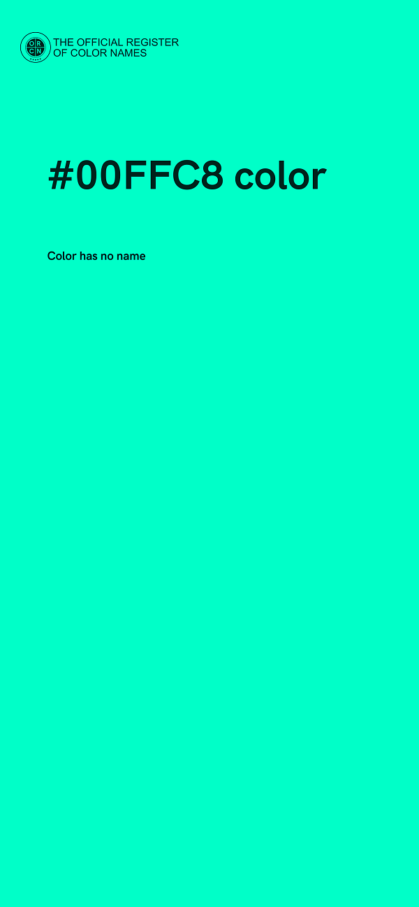 #00FFC8 color image