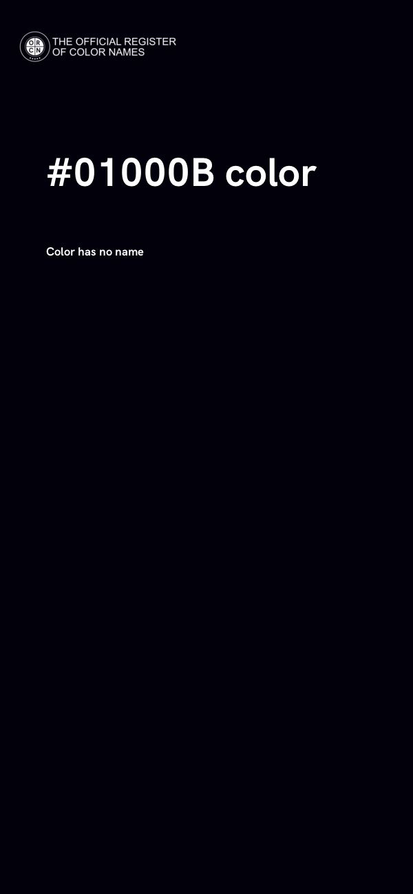 #01000B color image