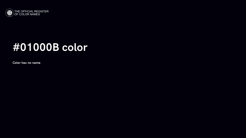 #01000B color image
