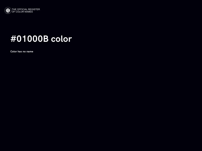 #01000B color image