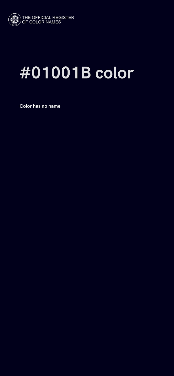 #01001B color image