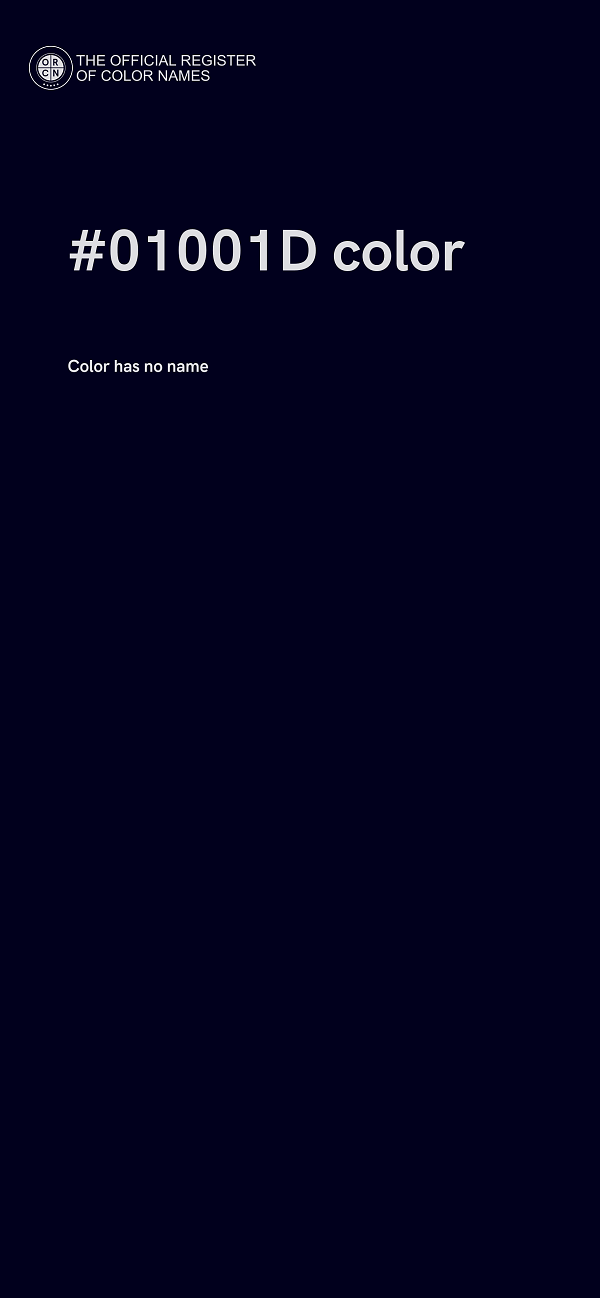 #01001D color image