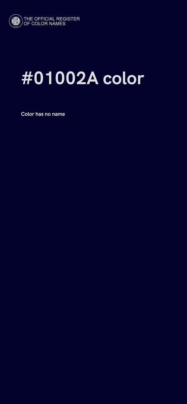 #01002A color image