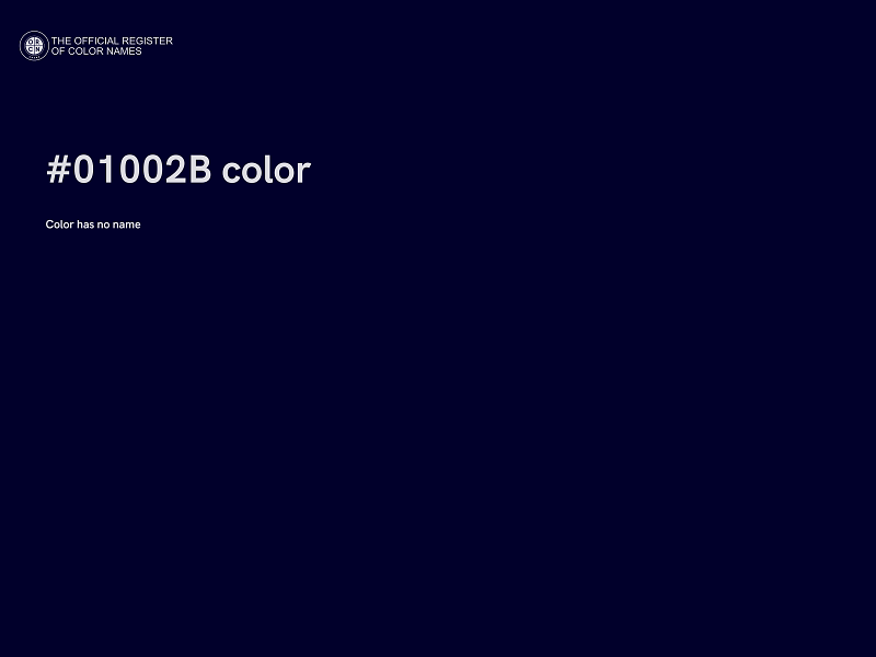 #01002B color image