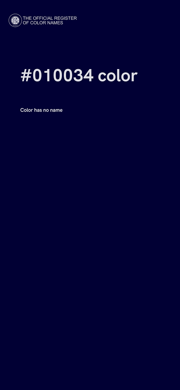 #010034 color image