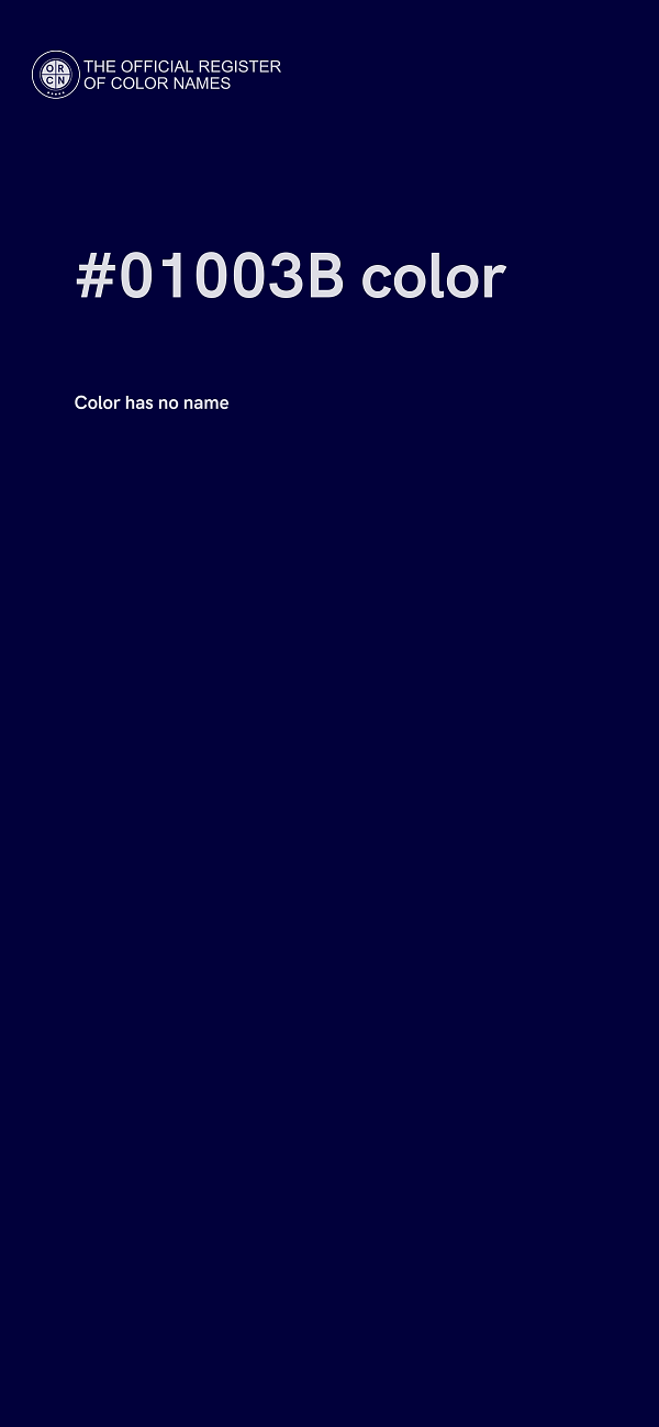 #01003B color image