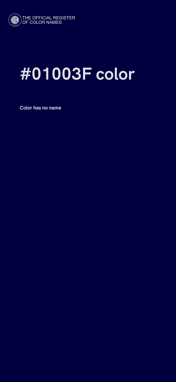 #01003F color image