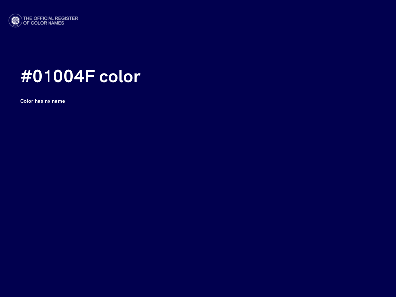#01004F color image