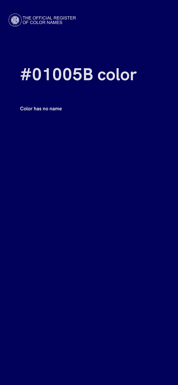 #01005B color image