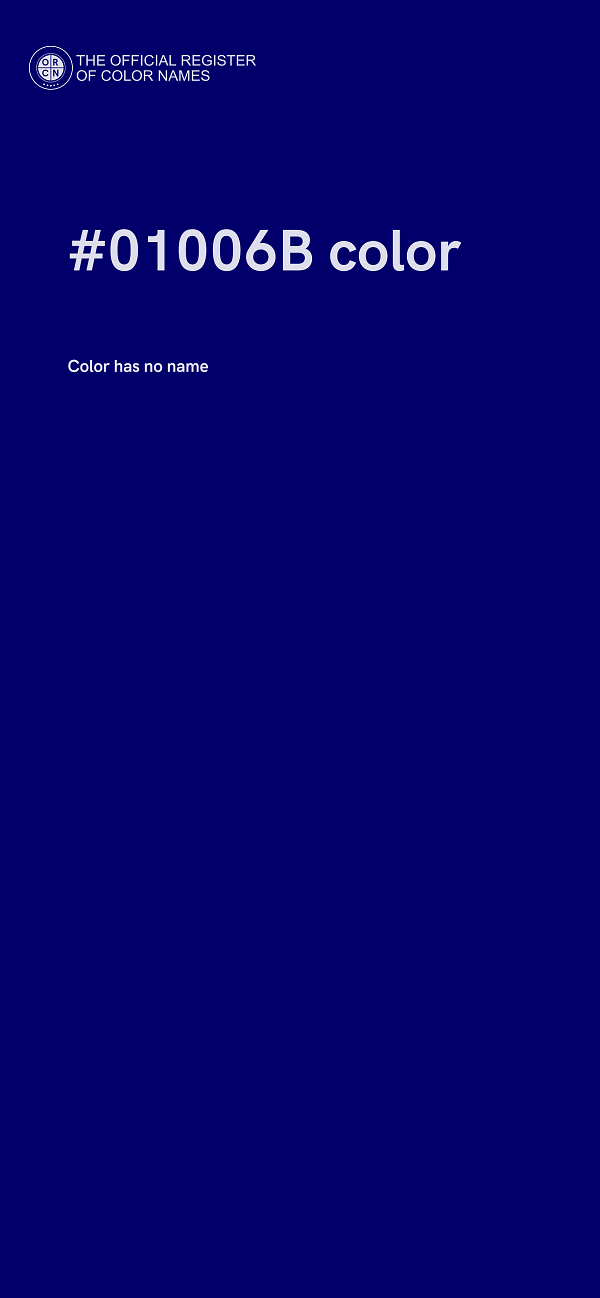 #01006B color image