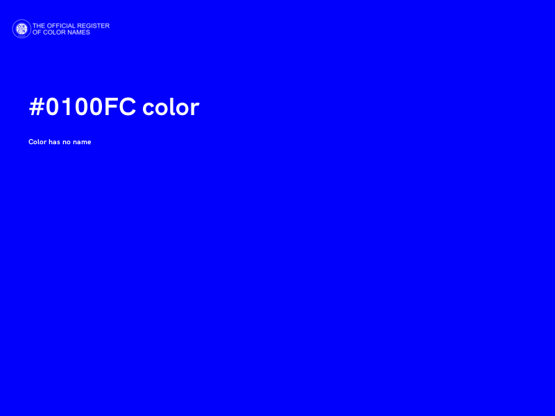 #0100FC color image